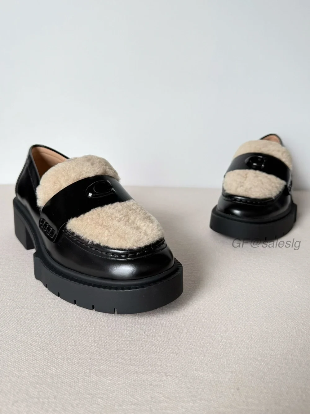 NWT Coach Leah Loafer lady’s Shoes Size 7 Black CX033